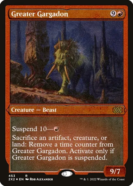 Greater Gargadon, Magic card 2X2 453 — Double Masters 2022 set
