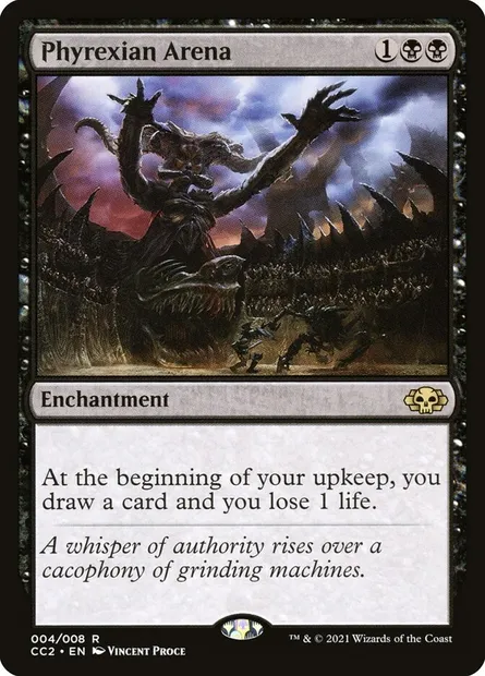 Phyrexian Arena, Magic card CC2 4 — Commander Collection: Black set