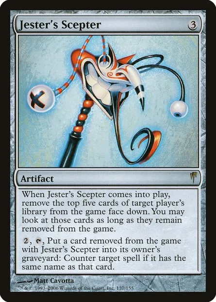 Sceptre du bouffon, carte Magic CSP 137 — extension Souffle glaciaire