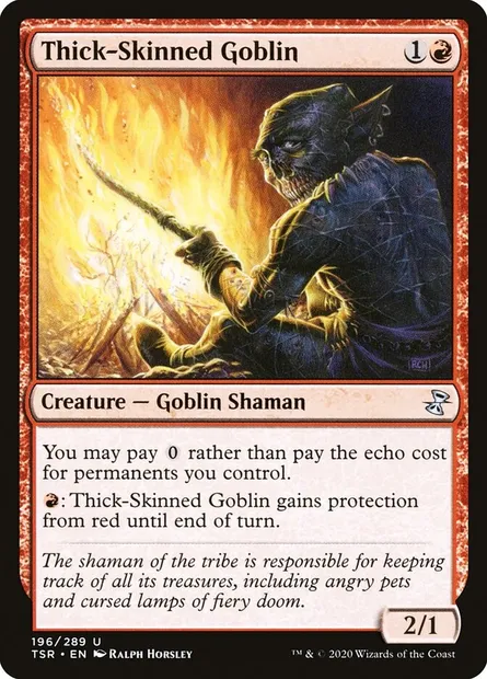 Thick-Skinned Goblin, Magic card TSR 196 — Time Spiral Remastered set