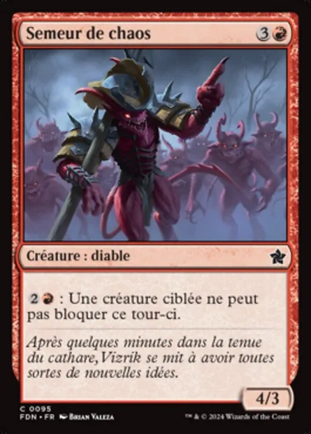 Semeur de chaos, carte Magic FDN 95 — extension Foundations
