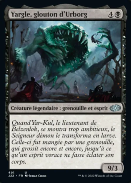 Yargle, glouton d'Urborg, carte Magic J22 491 — extension Jumpstart 2022