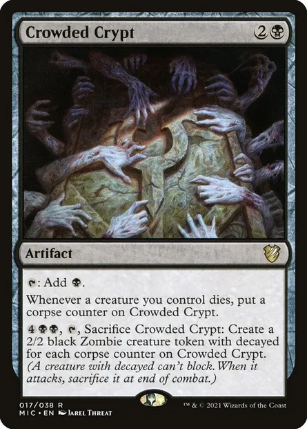 Crowded Crypt, Magic card MIC 17 — Midnight Hunt Commander set