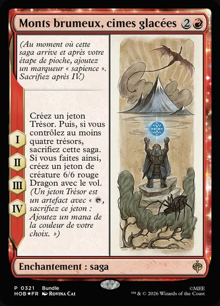 Monts brumeux, cimes glacées, carte Magic HOB 321 — extension The Hobbit