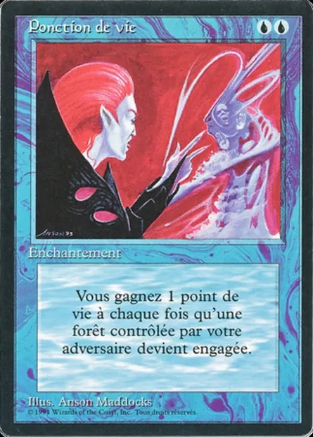Ponction de vie, carte Magic FBB 63 — extension Foreign Black Border