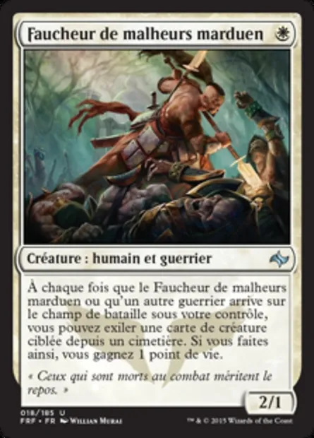 Faucheur de malheurs marduen, carte Magic FRF 18 — extension Destin reforgé