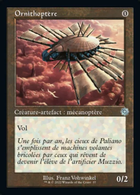 Ornithoptère, carte Magic BRR 37 — extension The Brothers' War Retro Artifacts