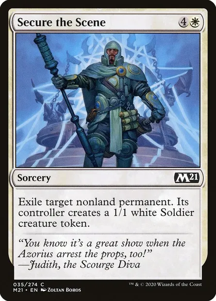 Secure the Scene, Magic card M21 35 — Core Set 2021 set
