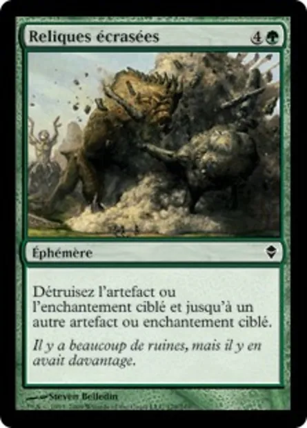 Reliques écrasées, carte Magic ZEN 179 — extension Zendikar