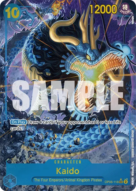 Kaido, One Piece card OP05-118 — AWAKENING OF THE NEW ERA set