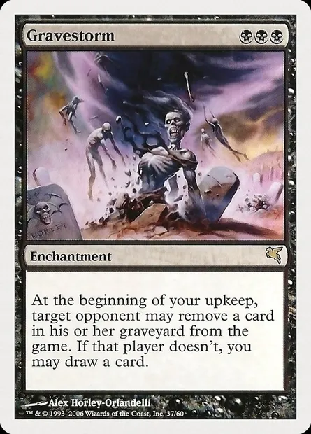 Gravestorm, Magic card PHUK 37 — Hachette UK set