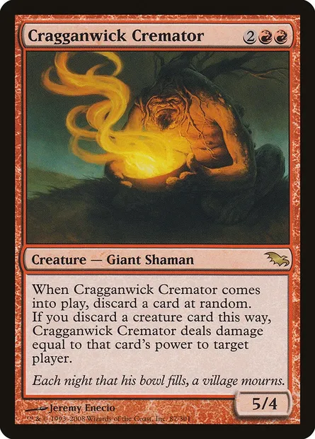 Cragganwick Cremator, Magic card SHM 87 — Shadowmoor set