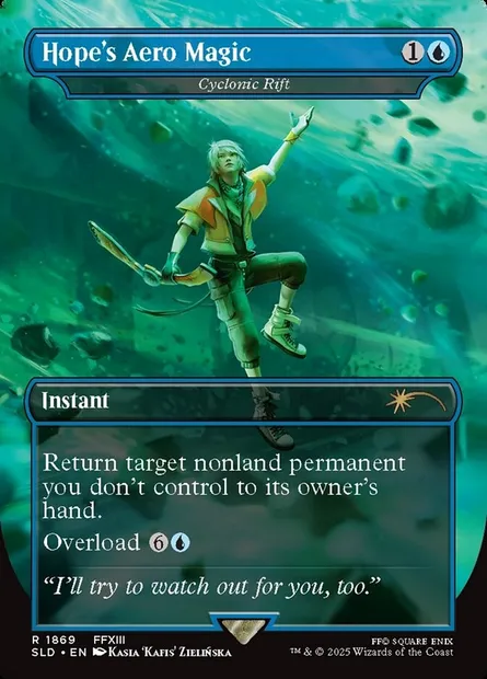 Faille cyclonique, carte Magic SLD 1869 — extension Secret Lair Drop