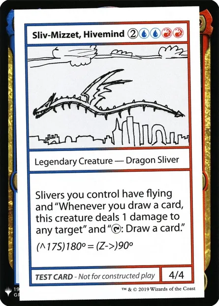 Sliv-Mizzet, Hivemind, Magic card CMB1 99 — Mystery Booster Playtest Cards 2019 set