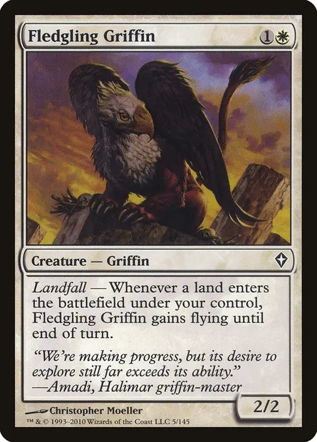Fledgling Griffin, Magic card WWK 5 — Worldwake set