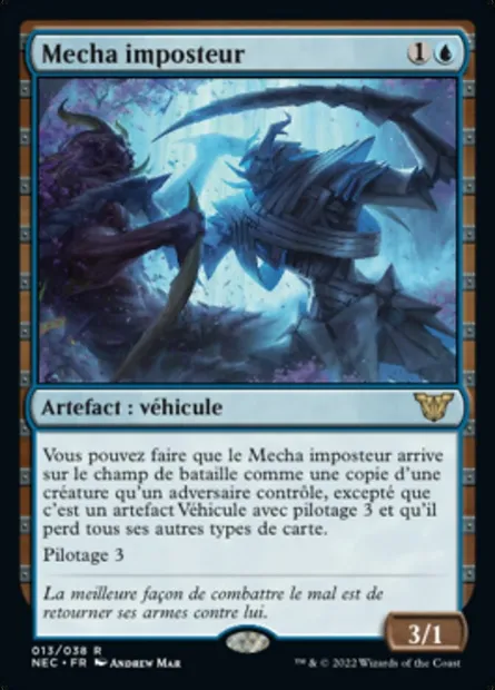 Mecha imposteur, carte Magic NEC 13 — extension Neon Dynasty Commander