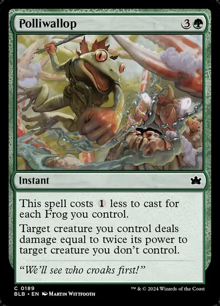 Polliwallop, Magic card BLB 189 — Bloomburrow set