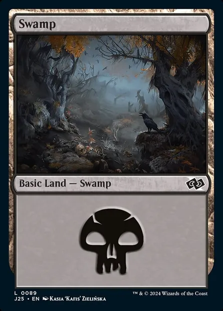 Swamp, Magic card J25 89 — Foundations Jumpstart set