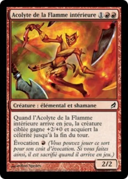 Acolyte de la Flamme intérieure, carte Magic LRW 181 — extension Lorwyn