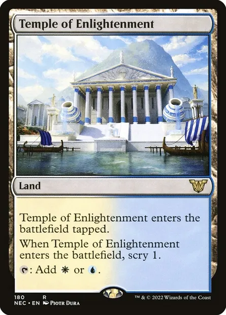 Temple of Enlightenment, Magic card NEC 180 — Neon Dynasty Commander set