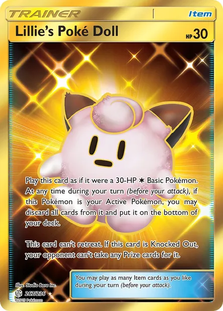 Lillie’s Poké Doll, Pokémon card CEC 267 — Cosmic Eclipse set