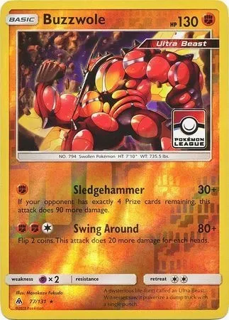 Buzzwole, Pokémon card LGP 077 — League Promos set