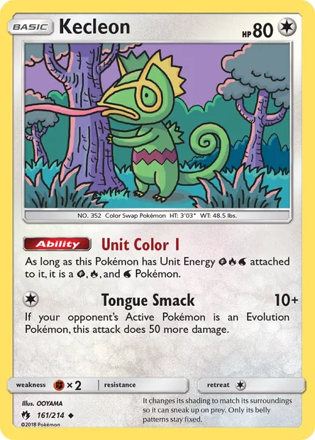 Kecleon, Pokémon card LOT 161 — Lost Thunder set