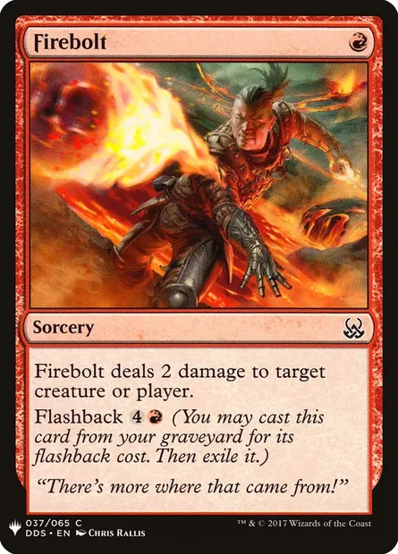 Firebolt, Magic card PLST DDS-37 — The List set