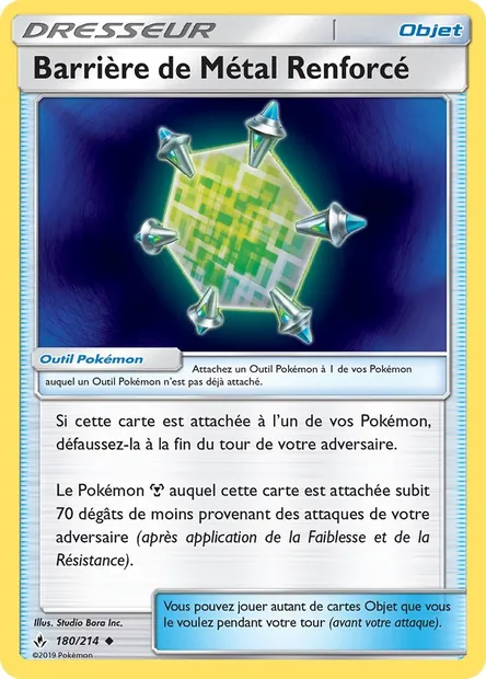 Barrière de Métal Renforcé, carte Pokémon UNB 180 — extension Alliance Infaillible