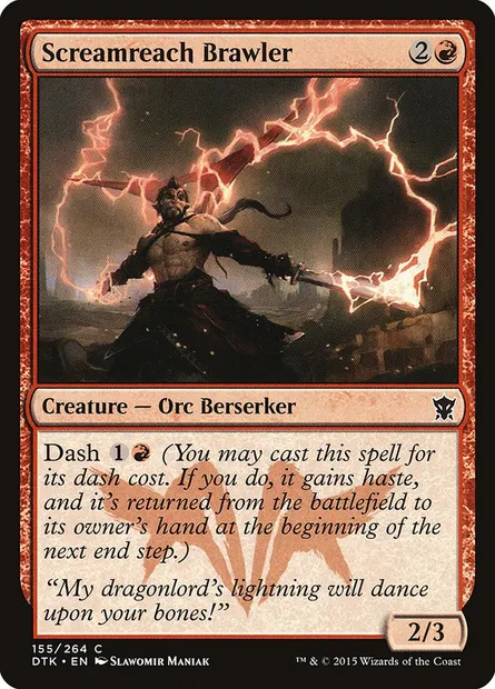 Screamreach Brawler, Magic card DTK 155 — Dragons of Tarkir set