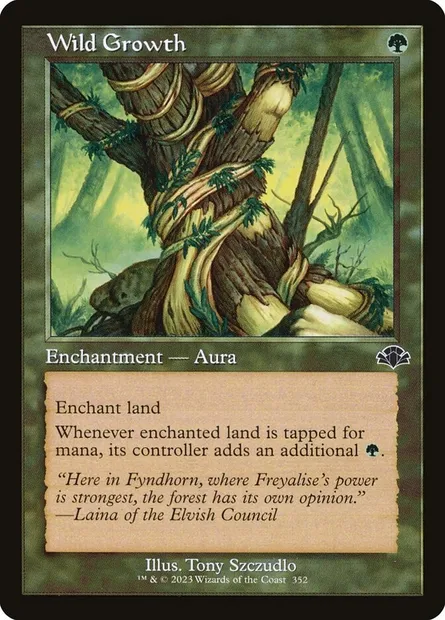 Wild Growth, Magic card DMR 352 — Dominaria Remastered set