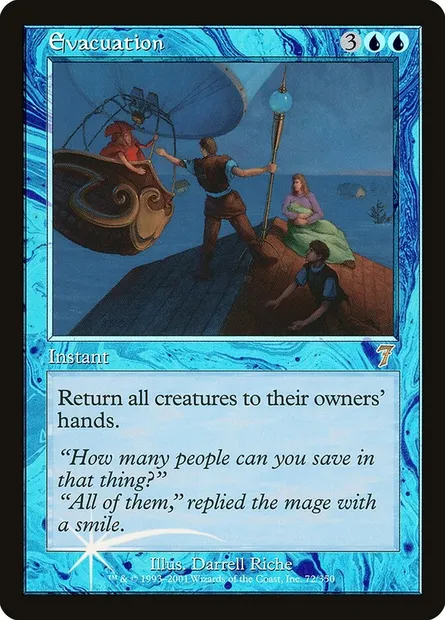 Evacuation, Magic card 7ED 72★ — Seventh Edition set