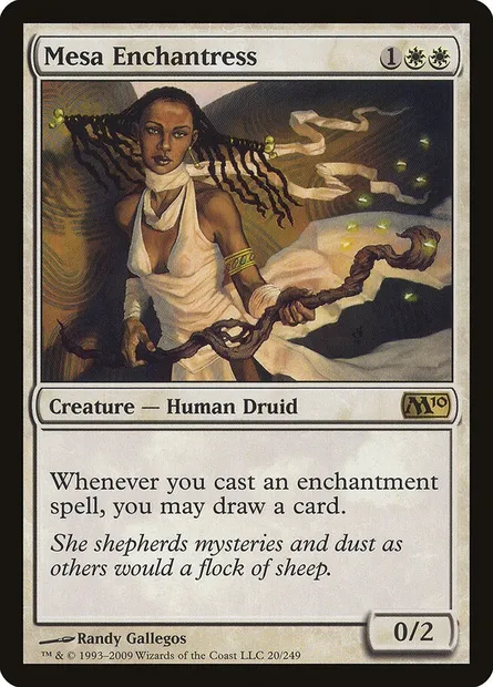 Mesa Enchantress, Magic card M10 20 — Magic 2010 set
