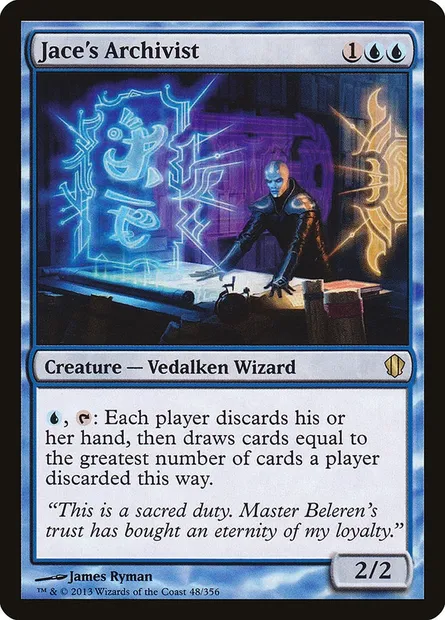 Jace's Archivist, Magic card C13 48 — Commander 2013 set