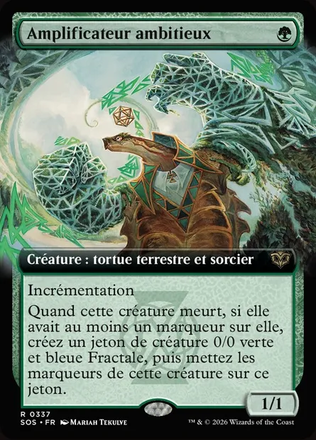 Amplificateur ambitieux, carte Magic SOS 337 — extension Secrets of Strixhaven
