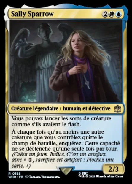Sally Sparrow, carte Magic WHO 155 — extension Doctor Who
