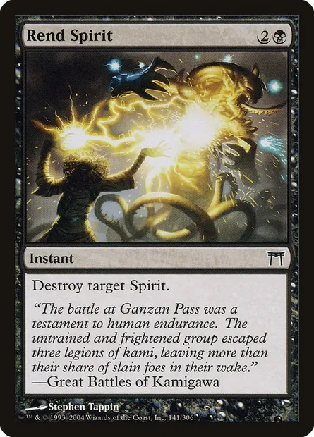 Arracher l'esprit, carte Magic CHK 141 — extension Guerriers de Kamigawa