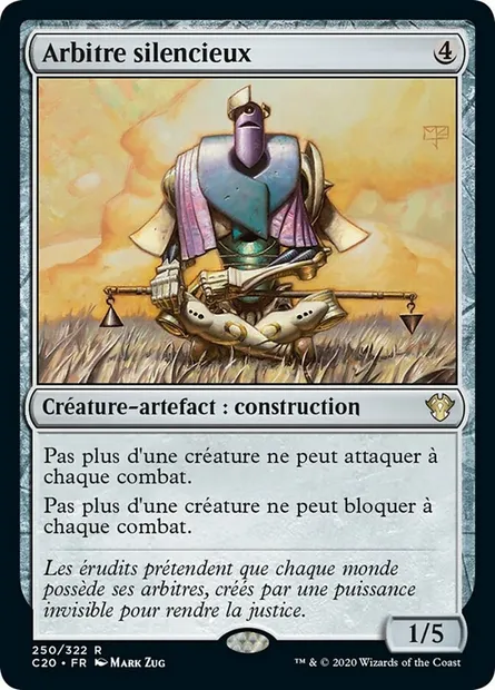 Arbitre silencieux, carte Magic C20 250 — extension Commander 2020