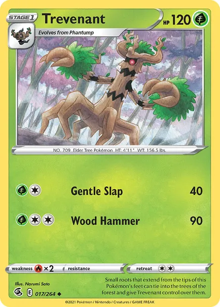 Trevenant, Pokémon card FST 17 — Fusion Strike set