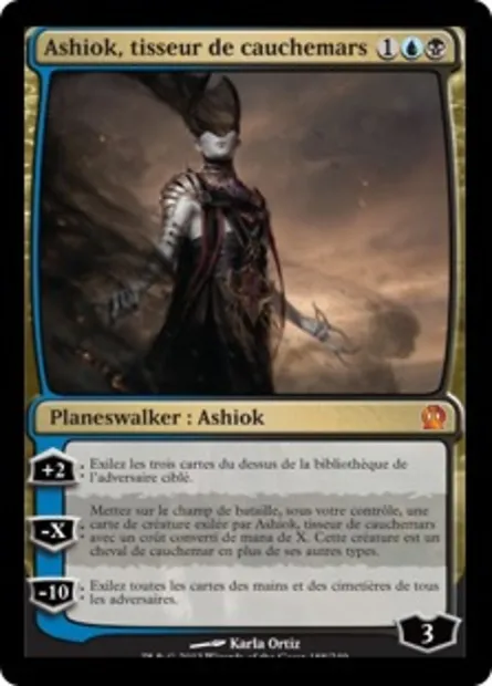 Ashiok, tisseur de cauchemars, carte Magic THS 188 — extension Theros