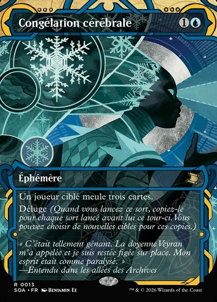 Congélation cérébrale, carte Magic SOA 13 — extension Secrets of Strixhaven Mystical Archive