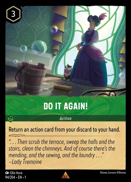 Do It Again!, Disney Lorcana card CH1-094 — The First Chapter set