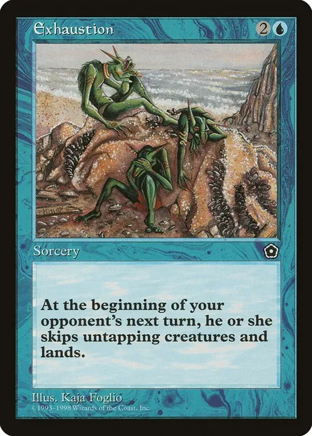 Exténuation, carte Magic P02 37 — extension Portal Second Age