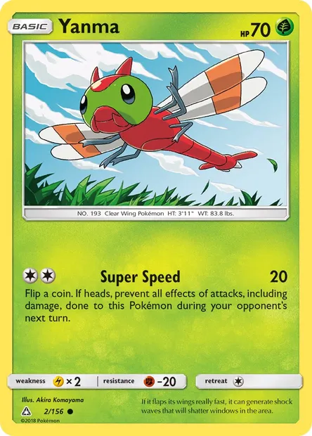 Yanma, Pokémon card UPR 2 — Ultra Prism set