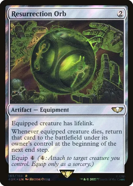 Resurrection Orb, Magic card 40K 165★ — Warhammer 40,000 Commander set