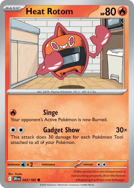 Heat Rotom, Pokémon card DRI 043 — Destined Rivals set