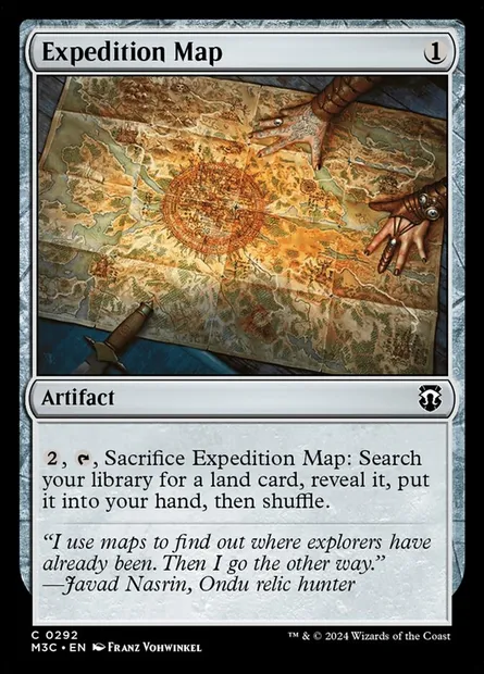 Expedition Map, Magic card M3C 292 — Modern Horizons 3 Commander set