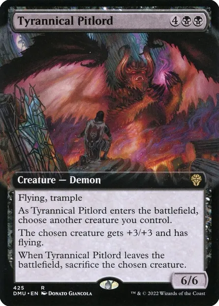 Tyrannical Pitlord, Magic card DMU 425 — Dominaria United set