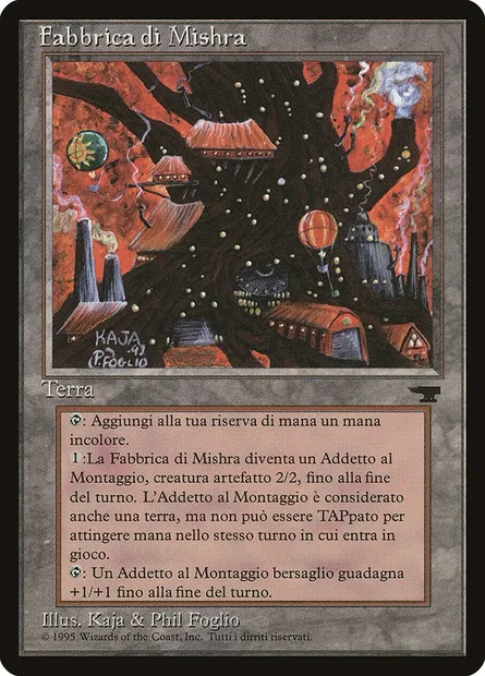 Usine de Mishra, carte Magic RIN 172 — extension Rinascimento