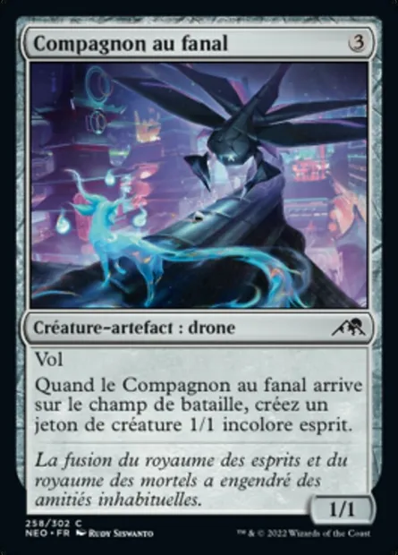 Compagnon au fanal, carte Magic NEO 258 — extension Kamigawa: La Dynastie Néon